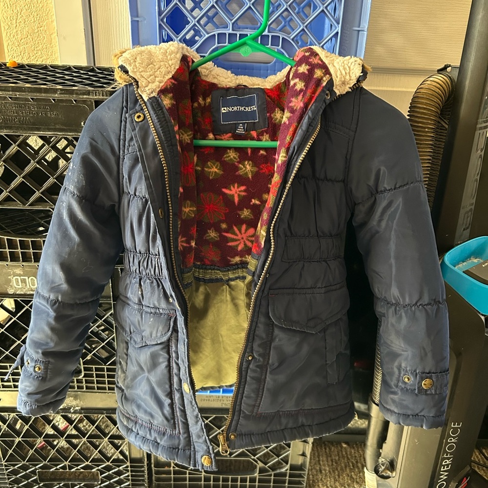 Northcrest Burgundy and Green Patterned Jacket